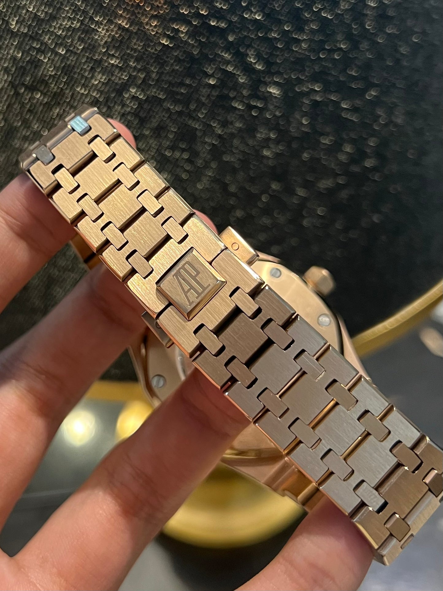 AP Rose Gold Moonphase Automatic White Dial