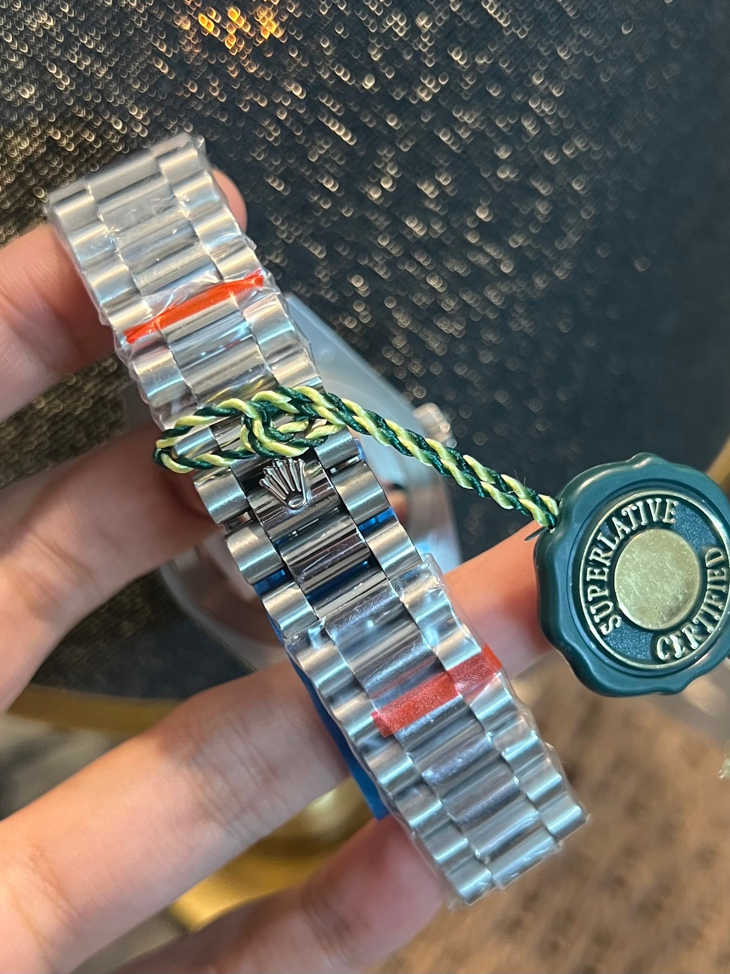 Silver Datejust Stone Black Dial Automatic (Italian Grade)