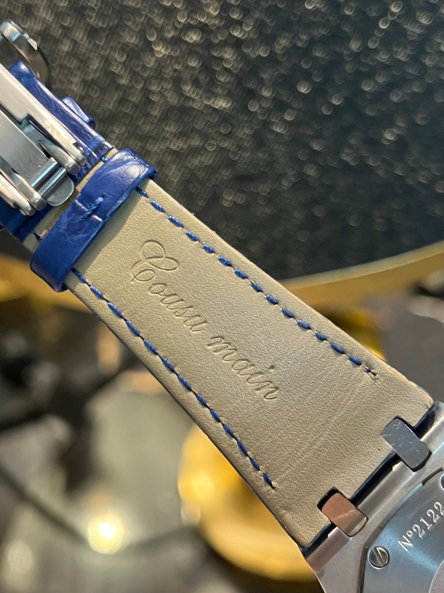 Silver Chronograph Blue Dial