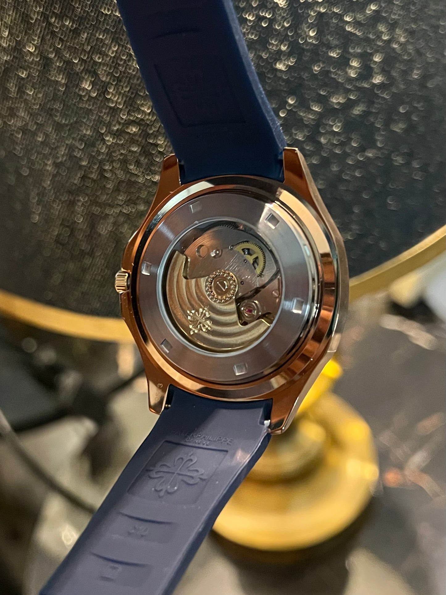 Rose Gold Automatic Blue Dial