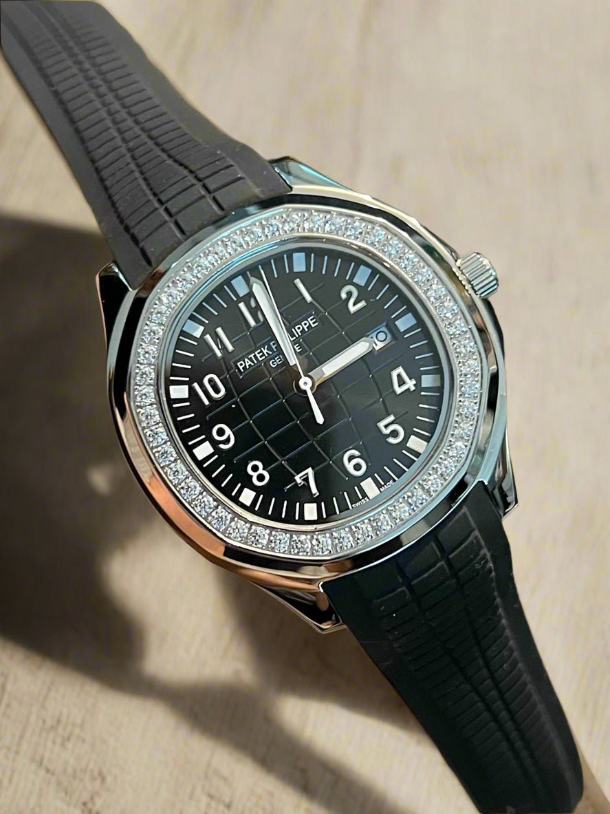 Black Silicon Automatic Black Stone Dial