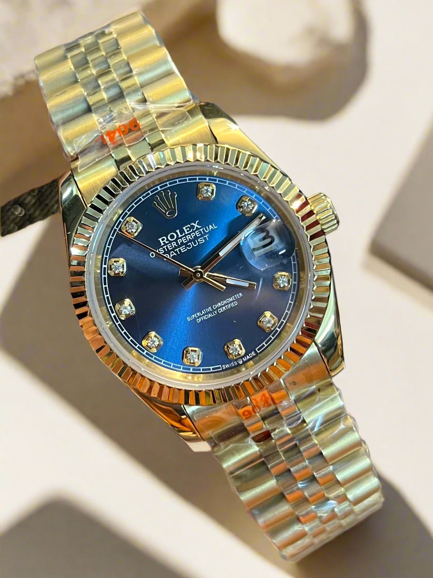 Golden Datejust Blue Dial 36mm
