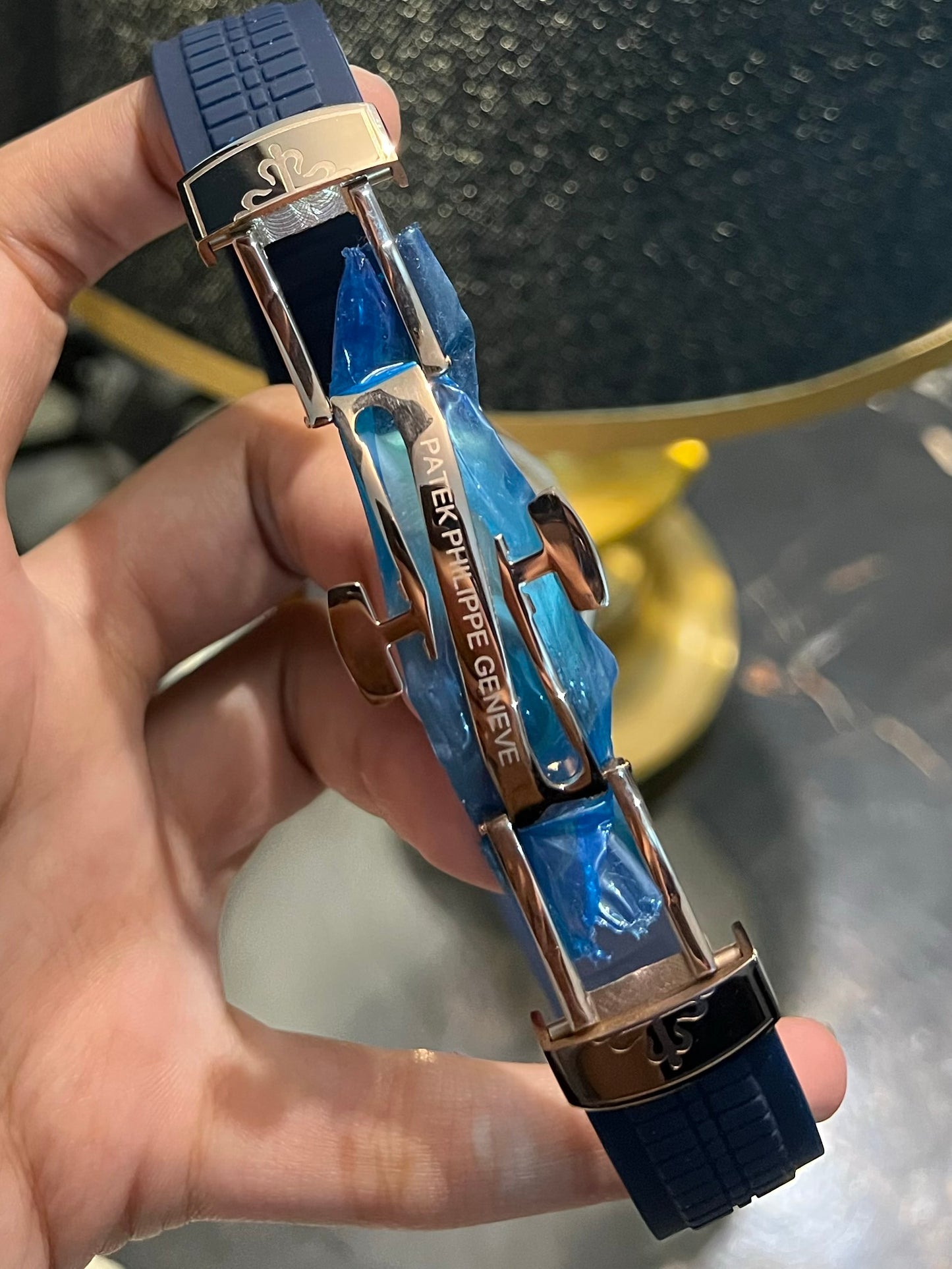 Rose Gold Automatic Blue Dial