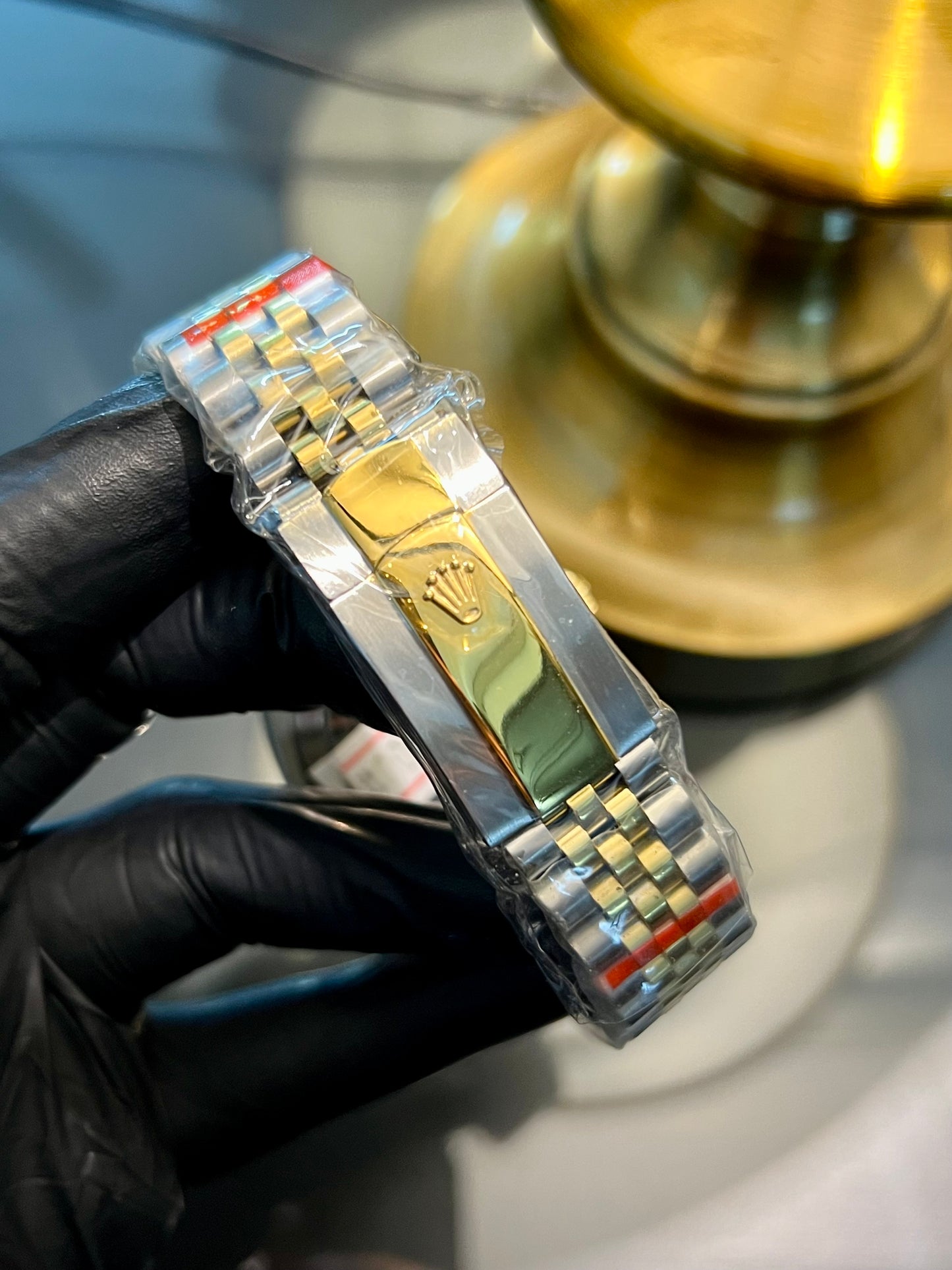 Two Tone Automatic White Stone Dial (Italian Grade)