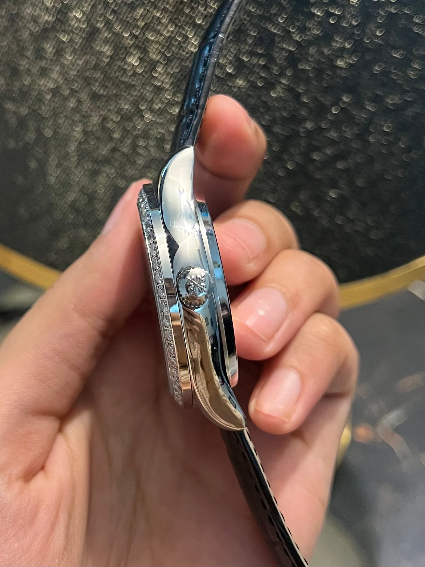 Double Pendulum Automatic Stone White Dial