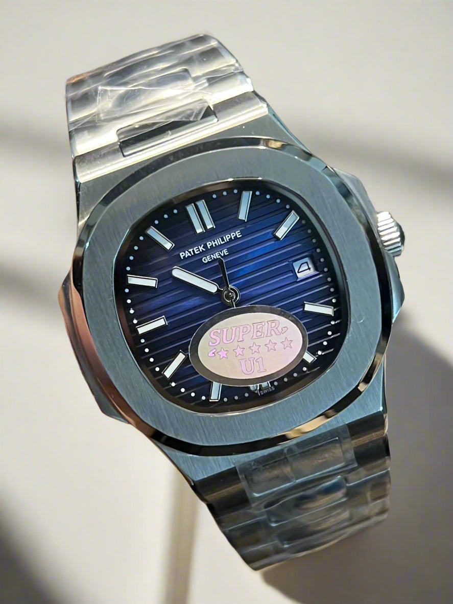 Silver Automatic Blue Dial
