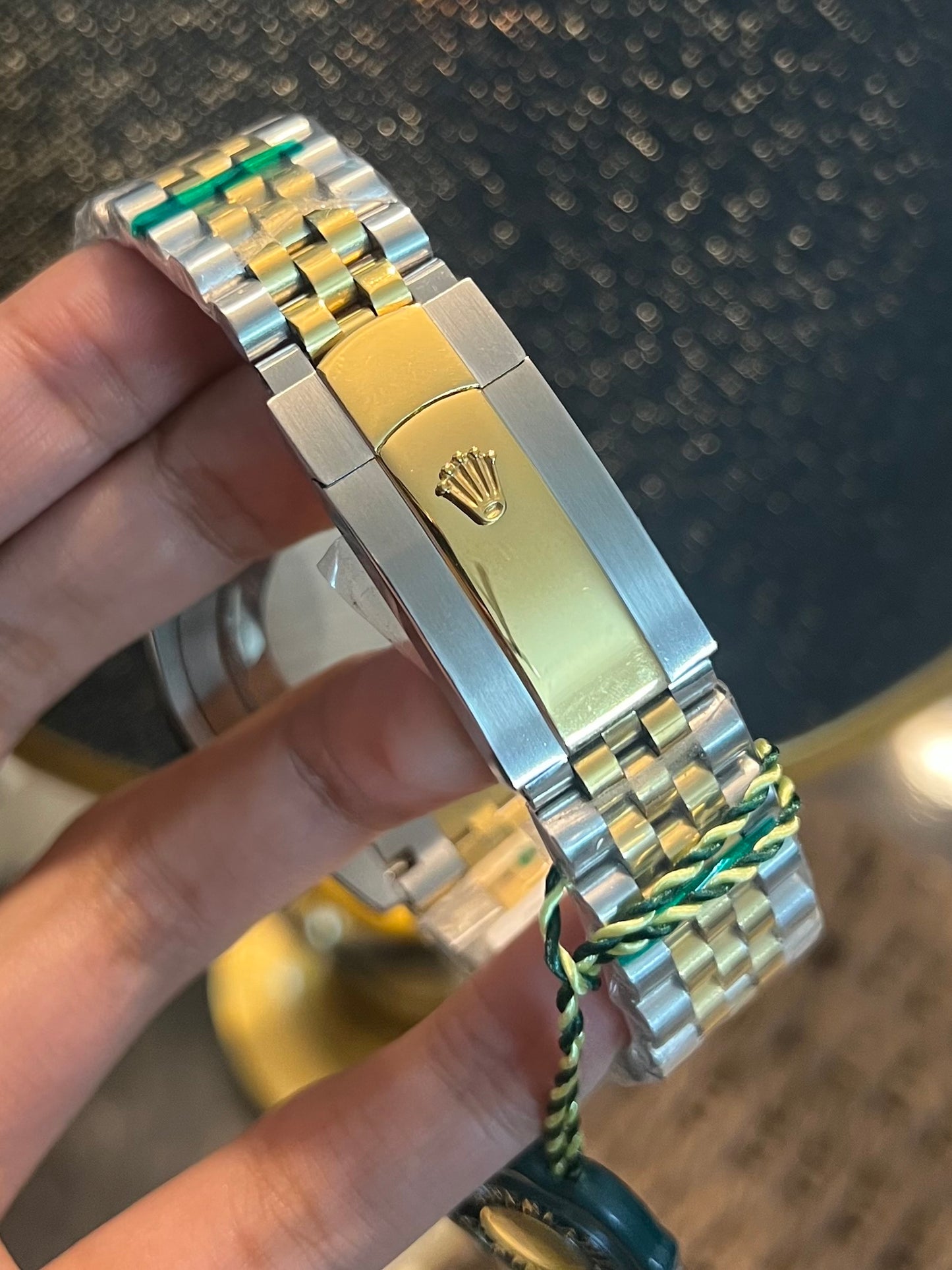Two Tone Datejust Golden Dial Automatic (Italian Made)
