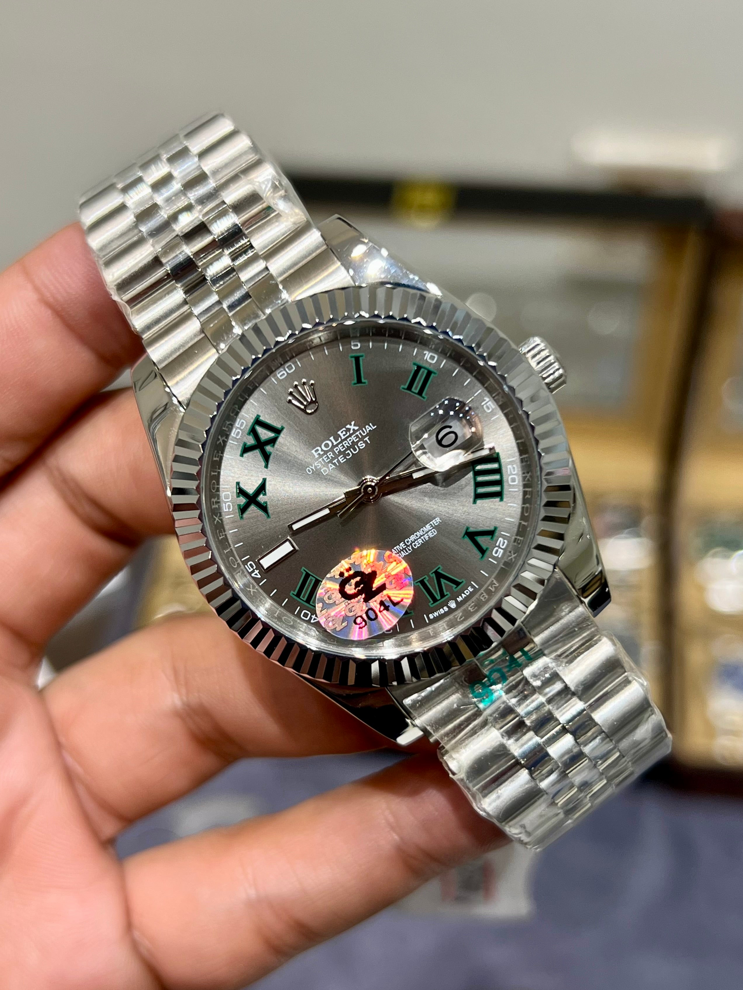 Silver Wimbledon Automatic (Mini Super Clone)