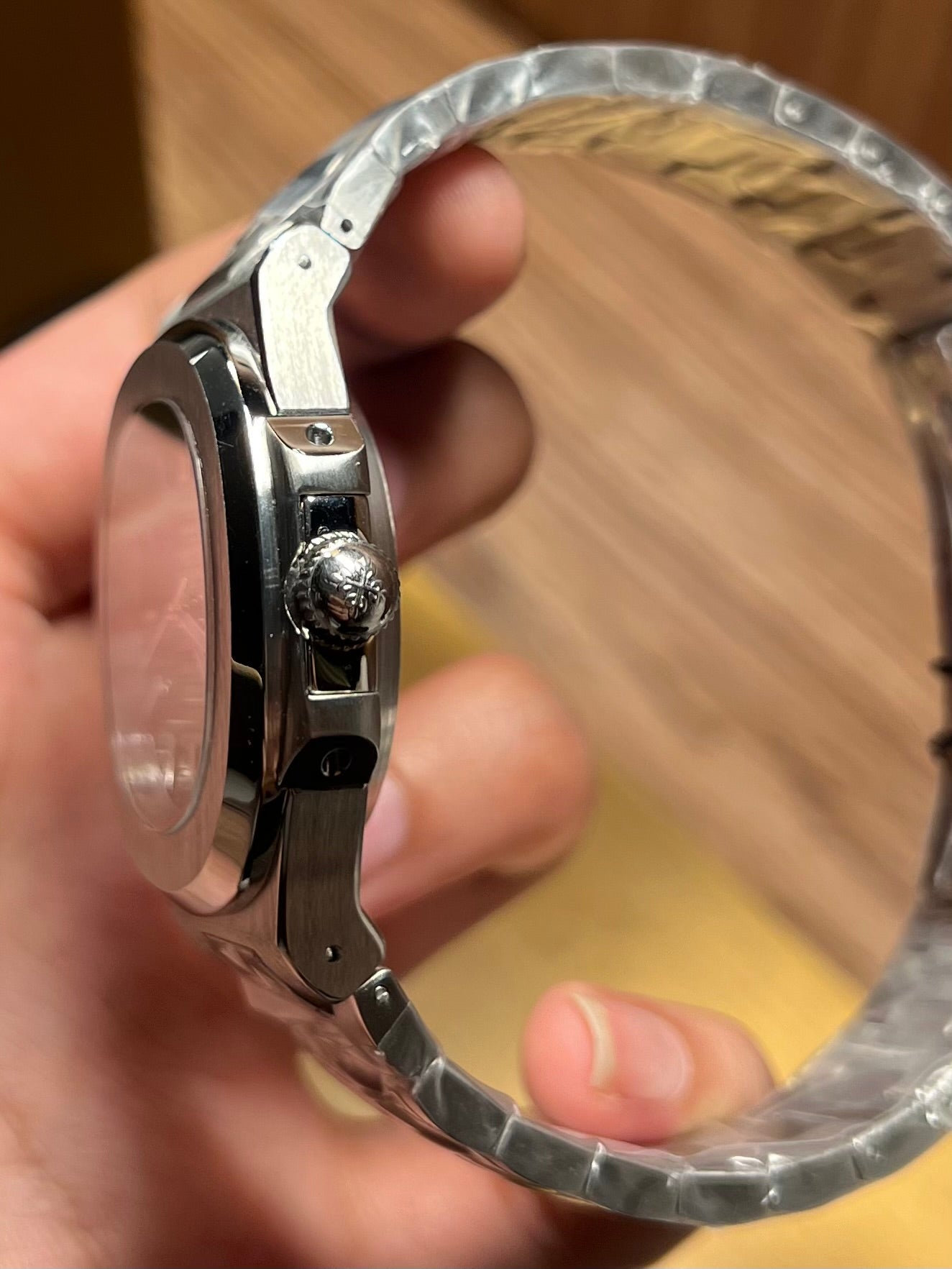 Silver Automatic Green Dial