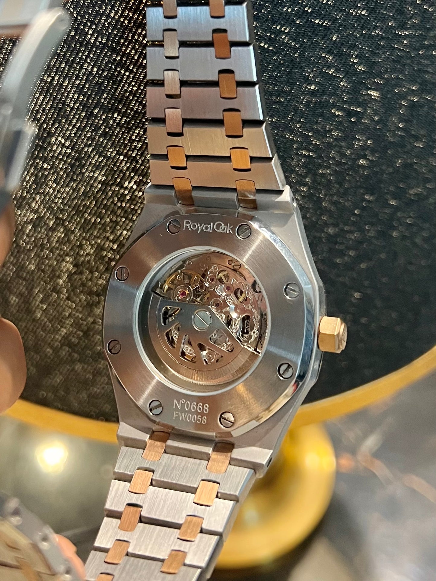 AP Automatic Two Tone Skeleton Dial