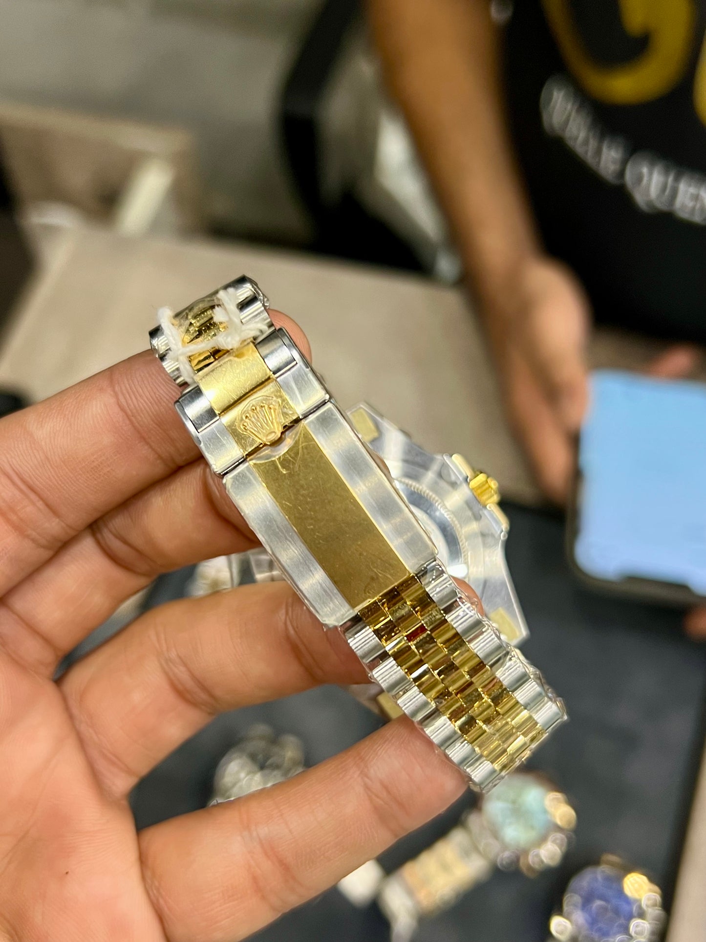 Two Tone GMT Black Dial