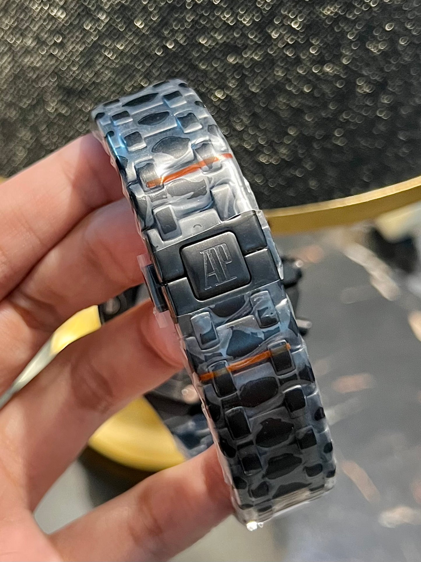 AP Black Chronograph Black Dial