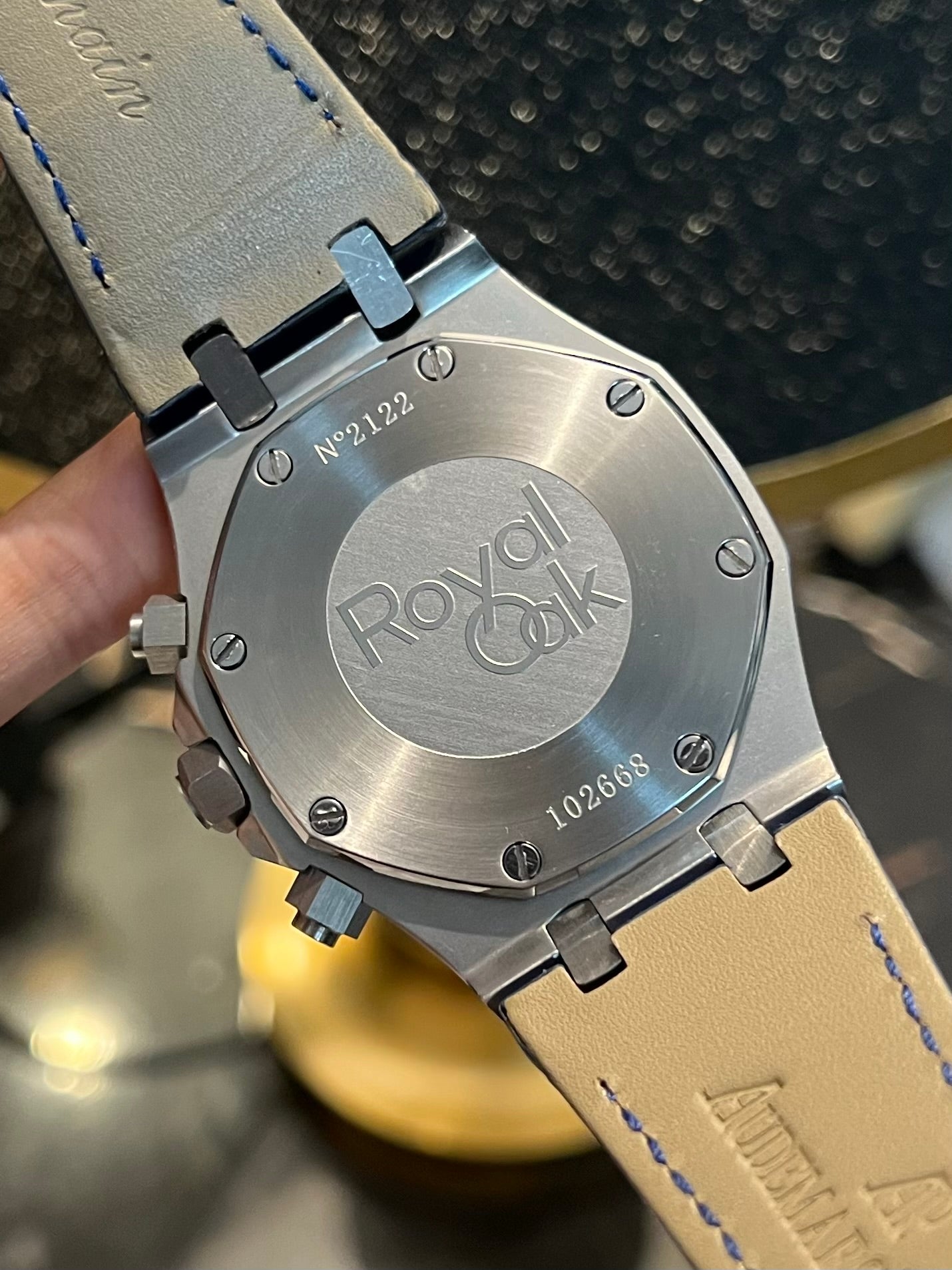 Silver Chronograph Blue Dial