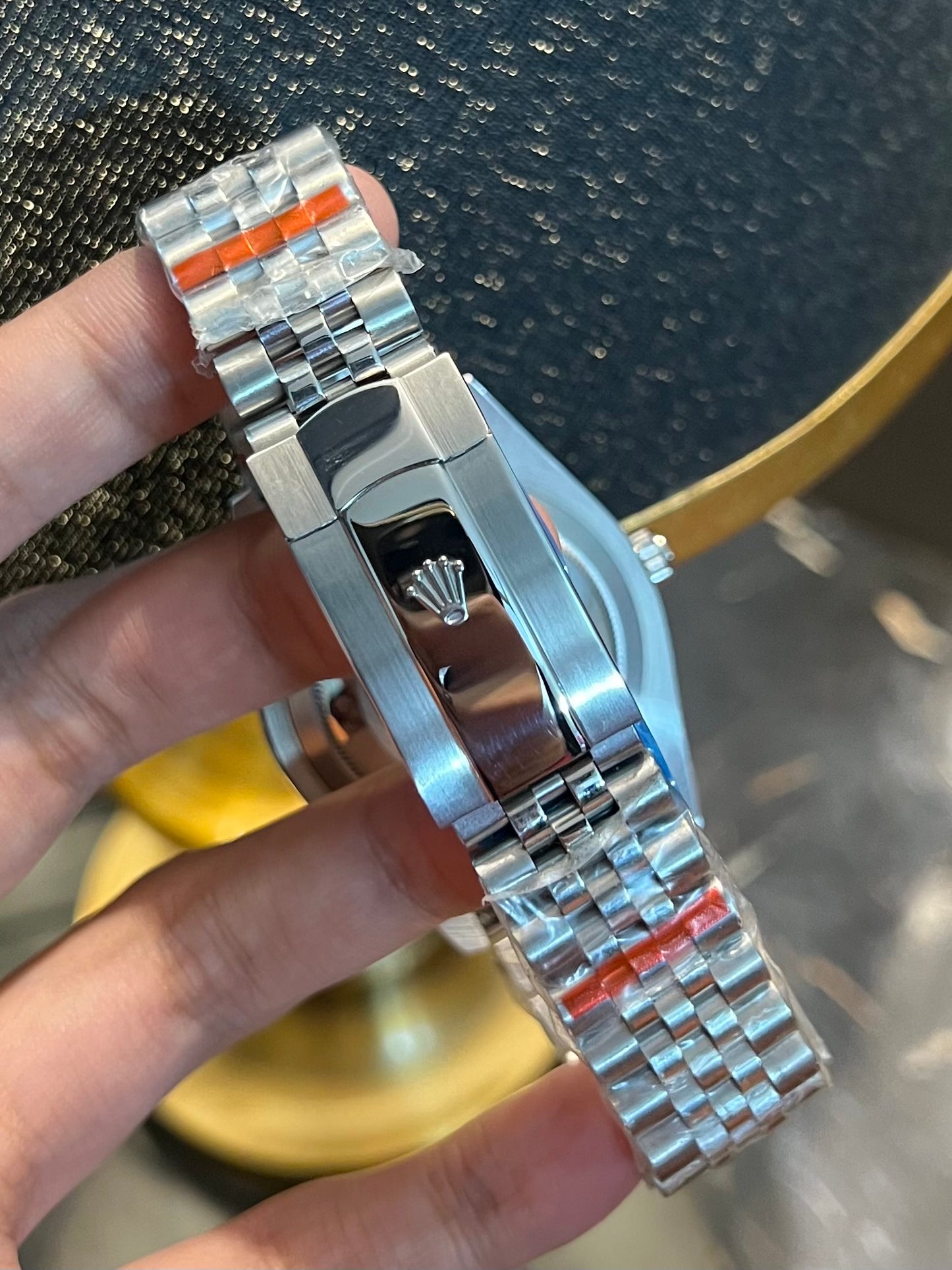 Datejust Silver With Black Diamond Dial Automatic (Master Grade)