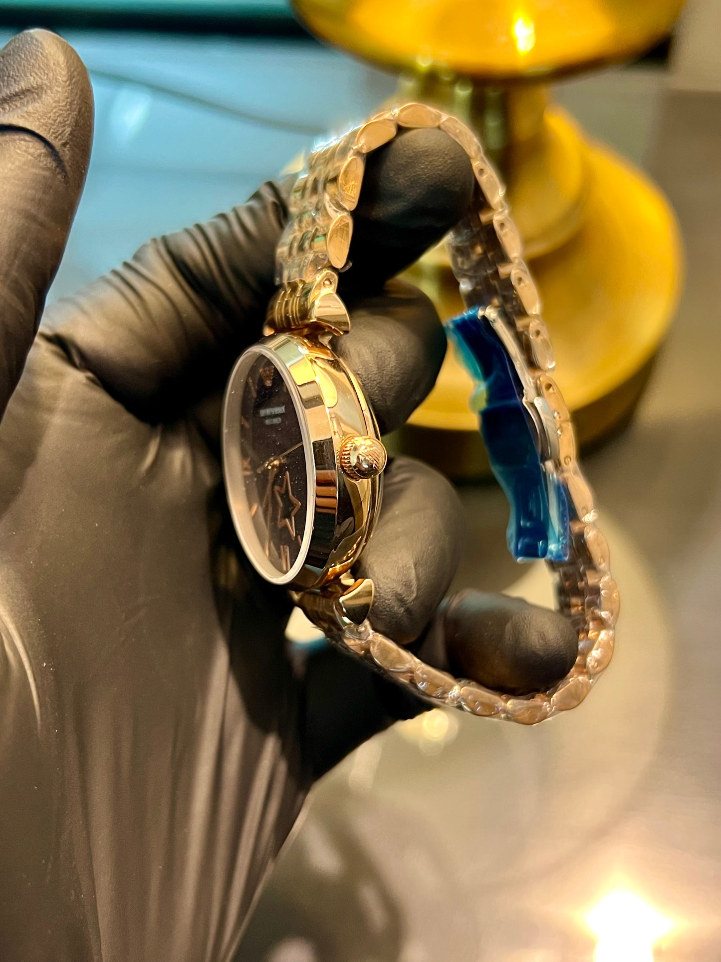 Emporio Armani Rose Gold Automatic Galaxy Dial