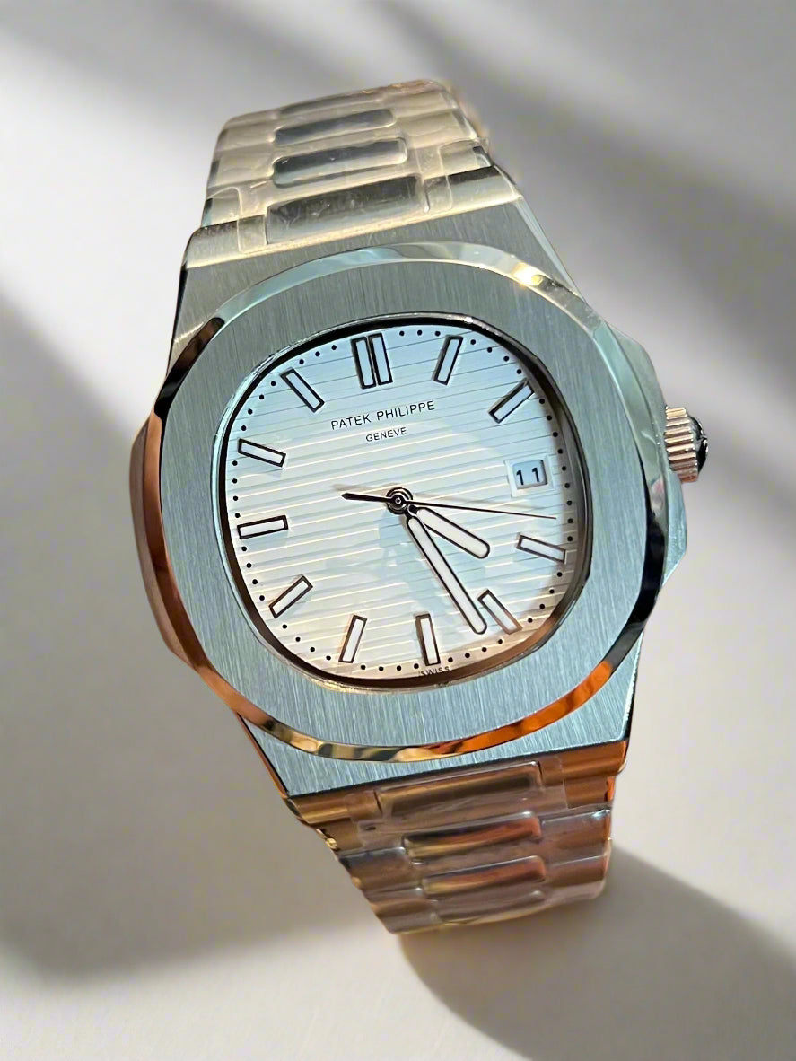 Silver Automatic White Dial