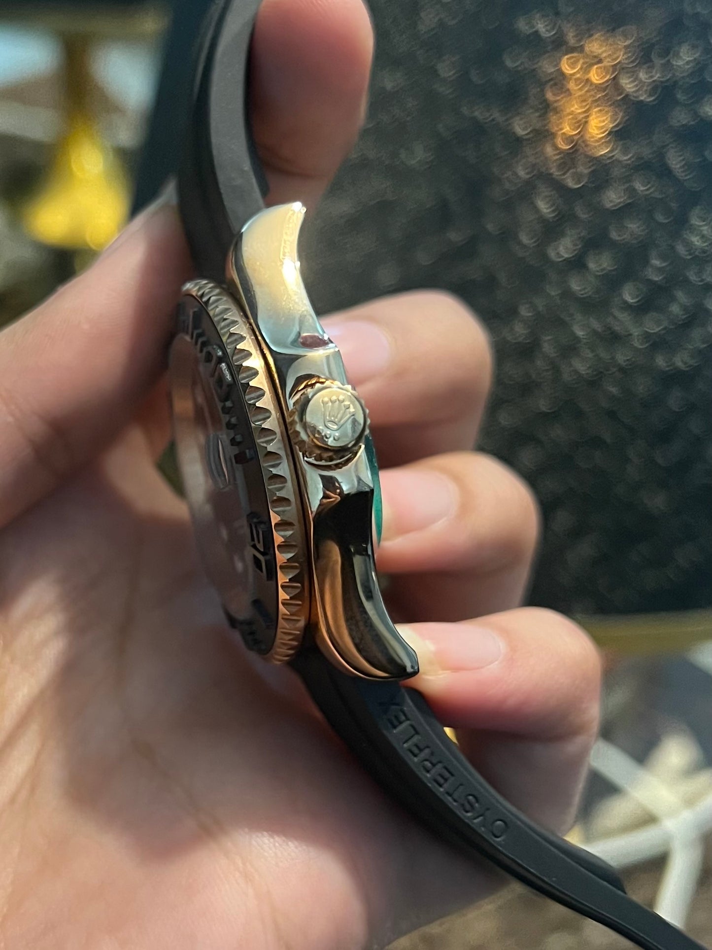 Yatch-Master Automatic Rose Gold with Black (Italian Grade)