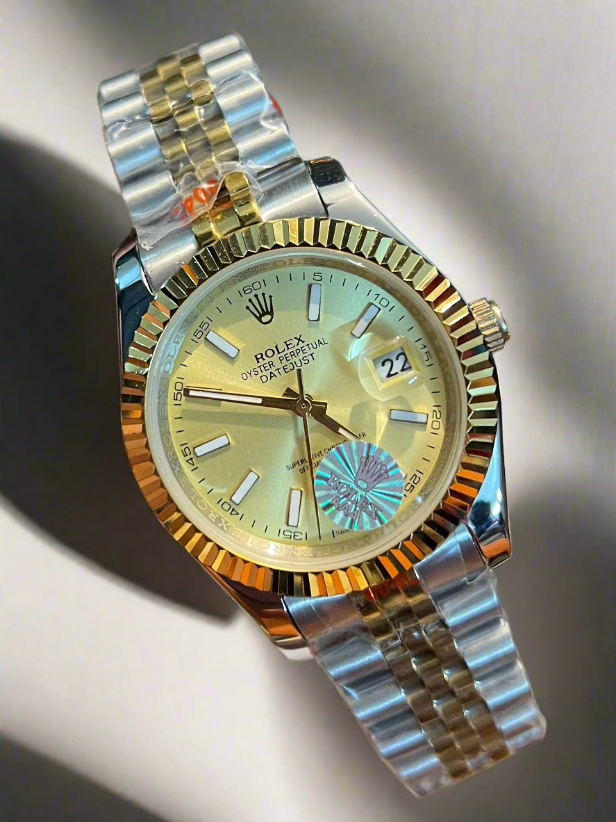Two Tone Yellow Dial Automatic (Master Grade)