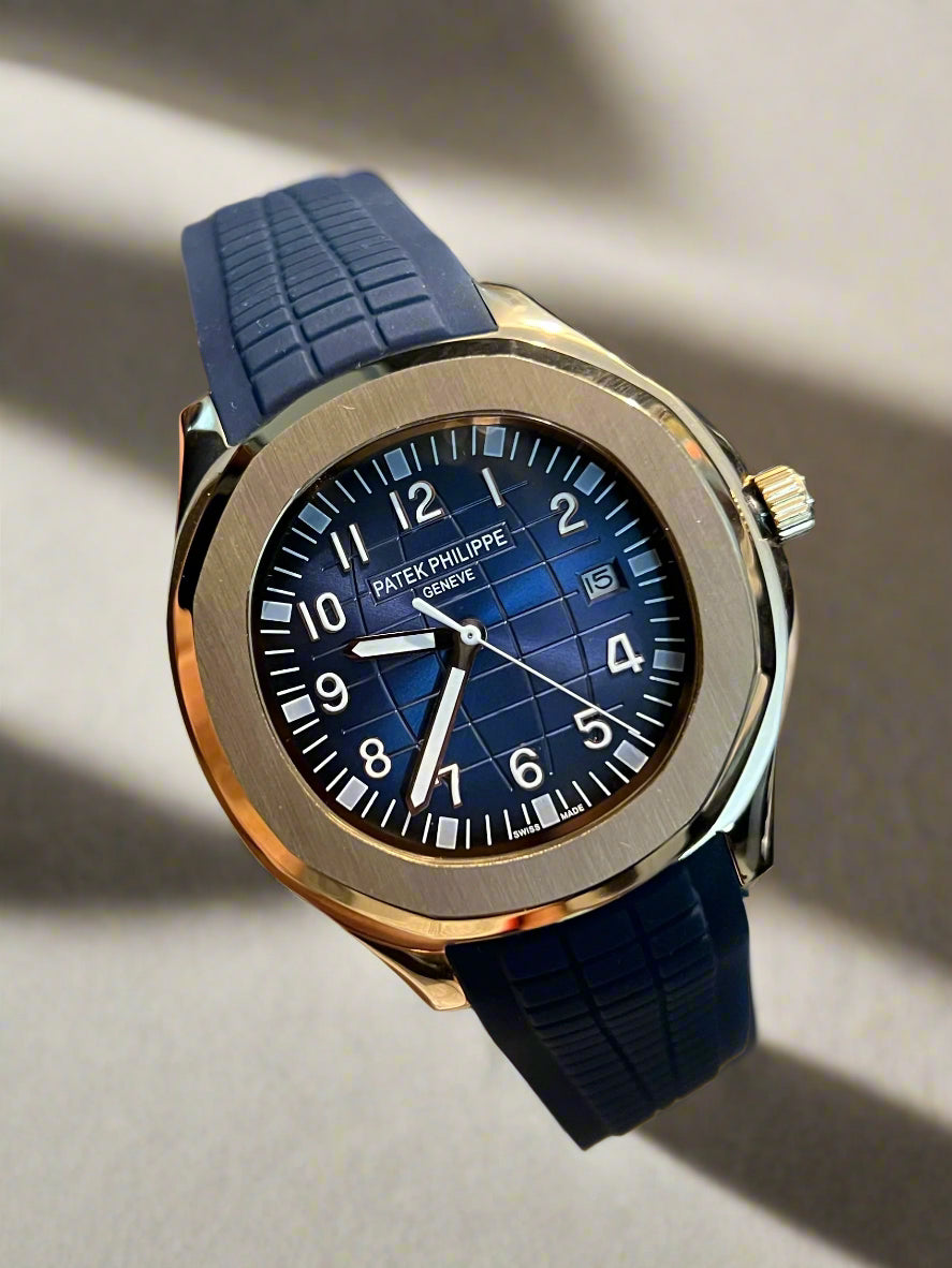 Rose Gold Automatic Blue Dial