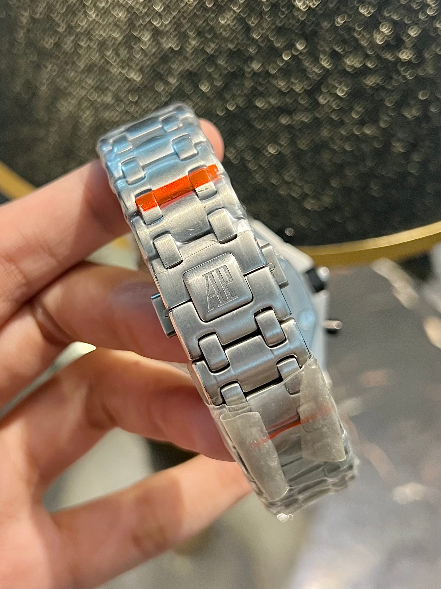 AP Silver Chronograph White Dial