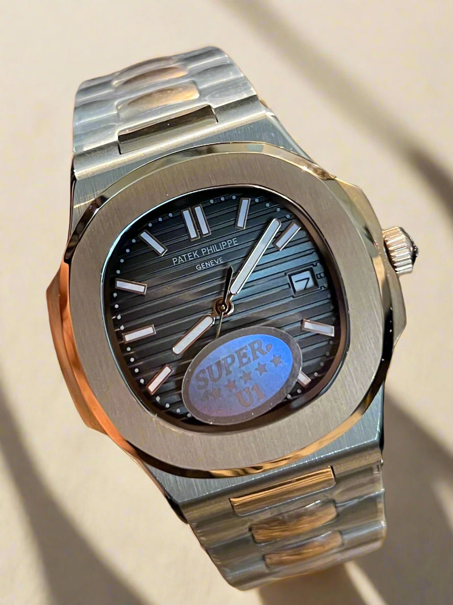 Two Tone Rose Gold Automatic Grey Dial