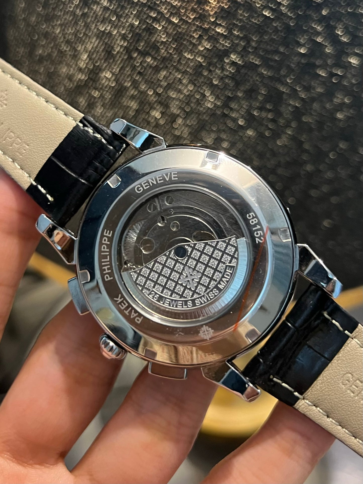 Silver Stone Automatic Pendulum With Chronograph