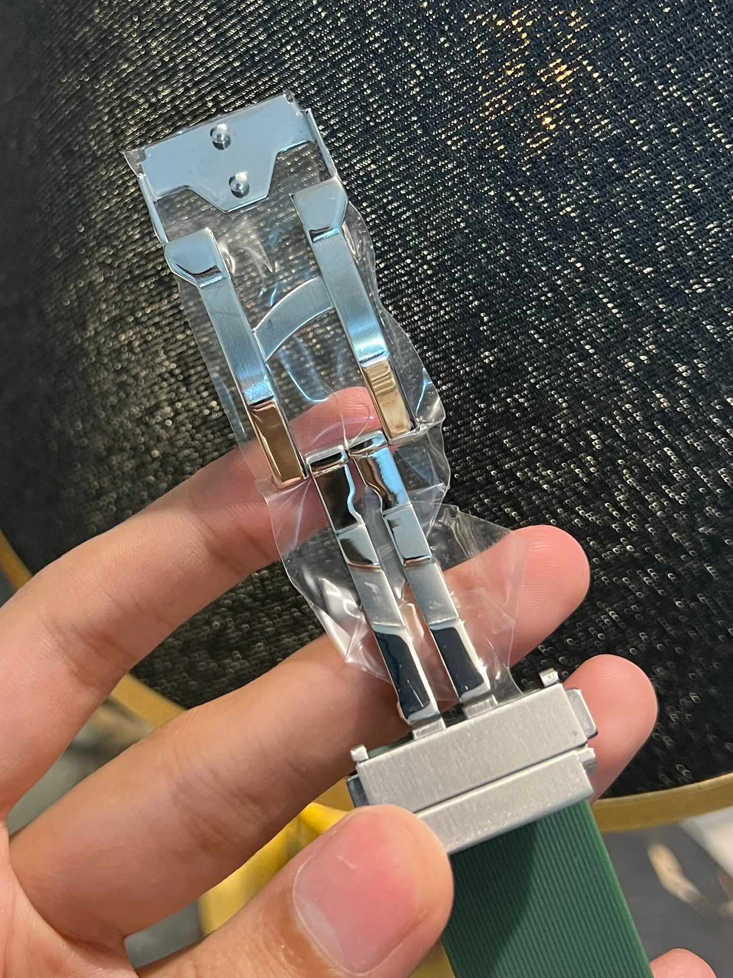 Green Side Pendulum Automatic Silicone Strap