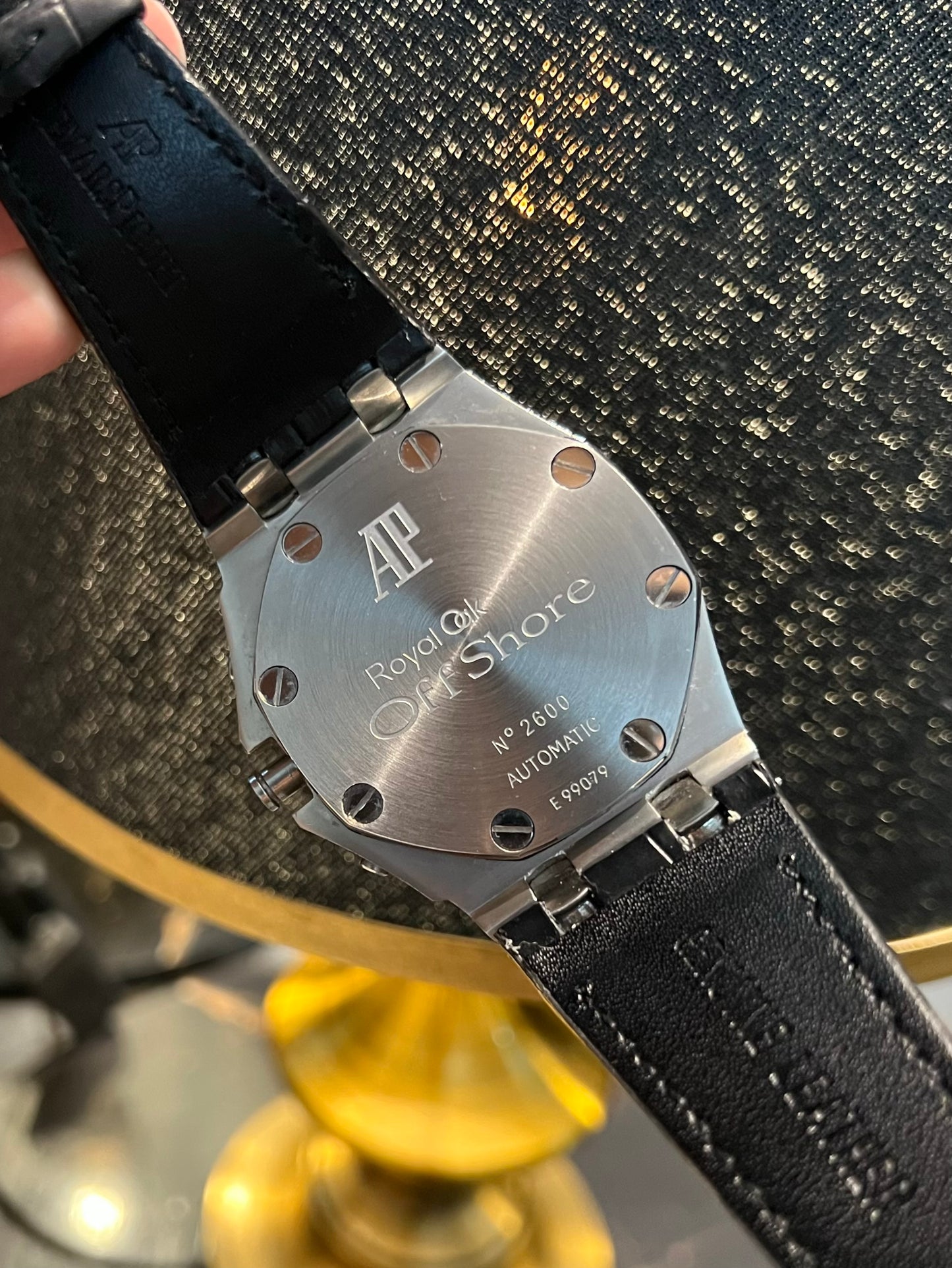 AP Silver Chronograph With Black Dial