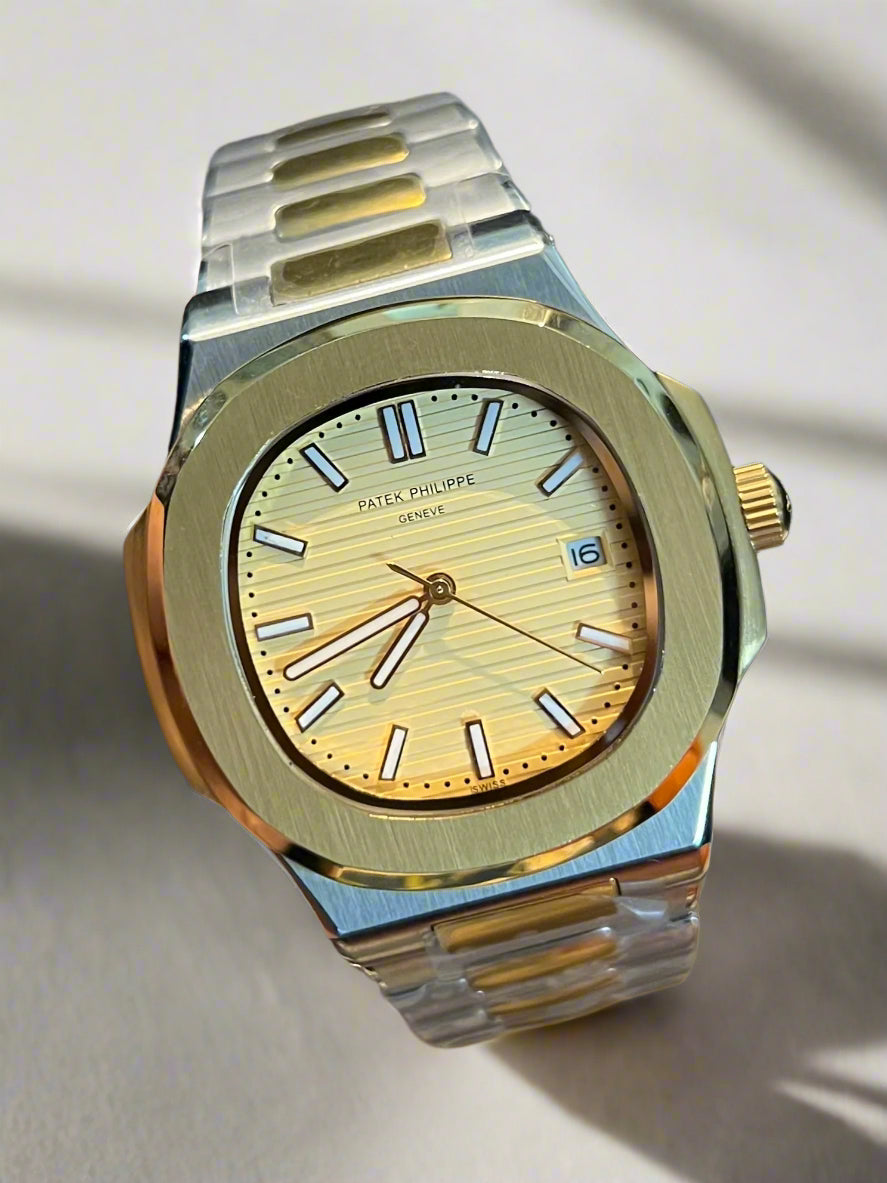 Two Tone Automatic Yellow Dial