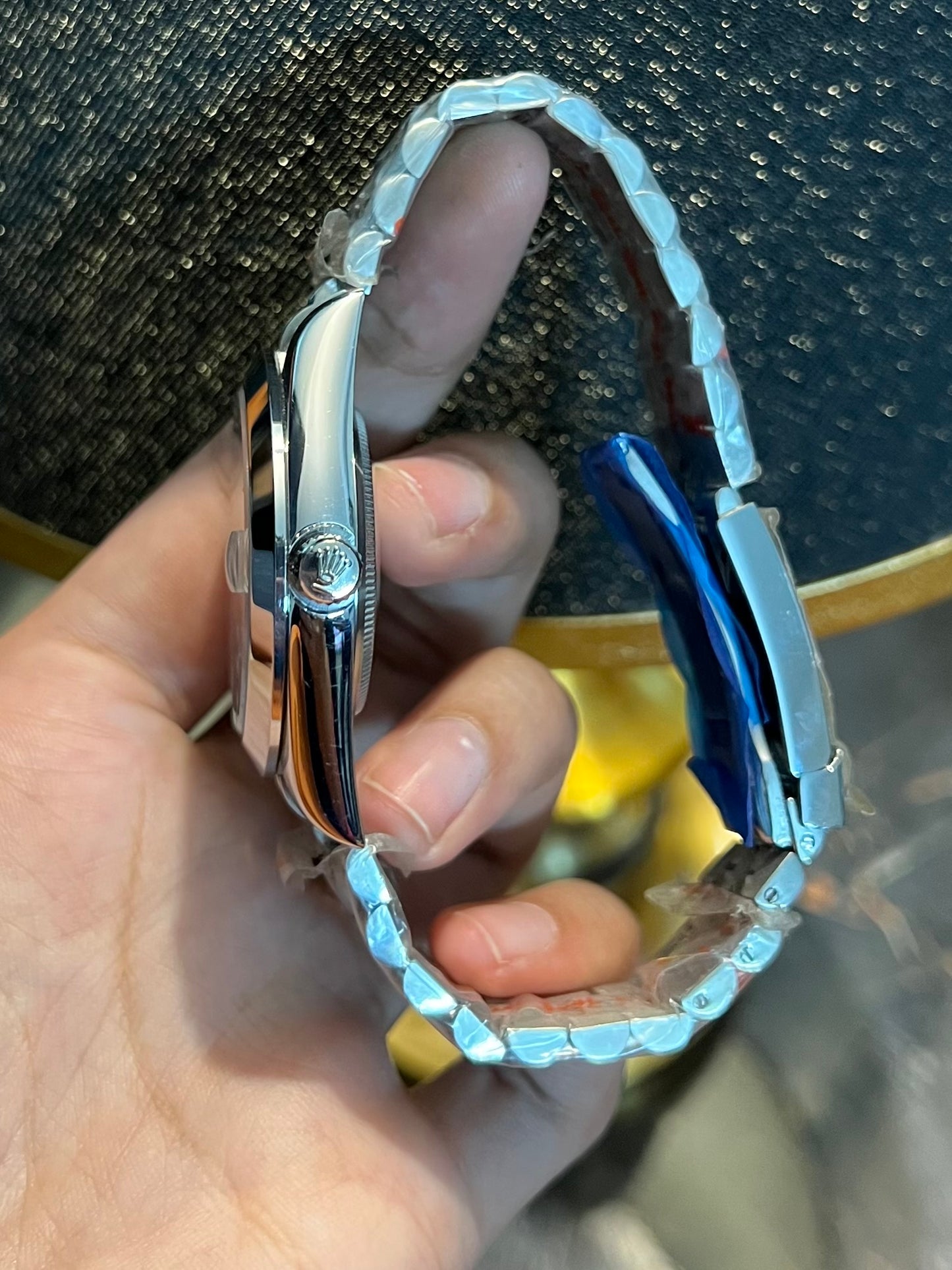 Datejust Silver With Black Diamond Dial Automatic (Master Grade)