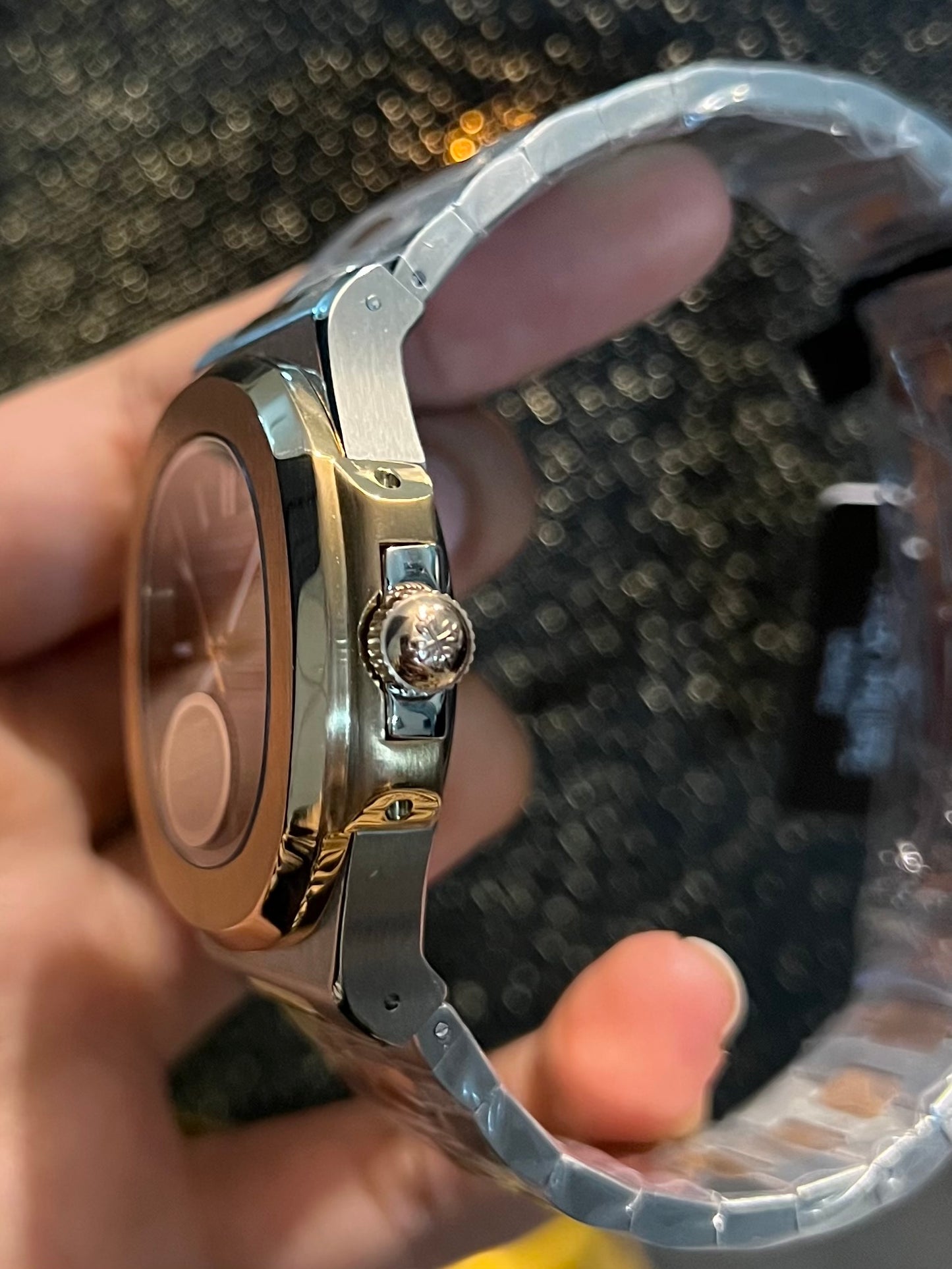 Two Tone Rose Gold Automatic Grey Dial