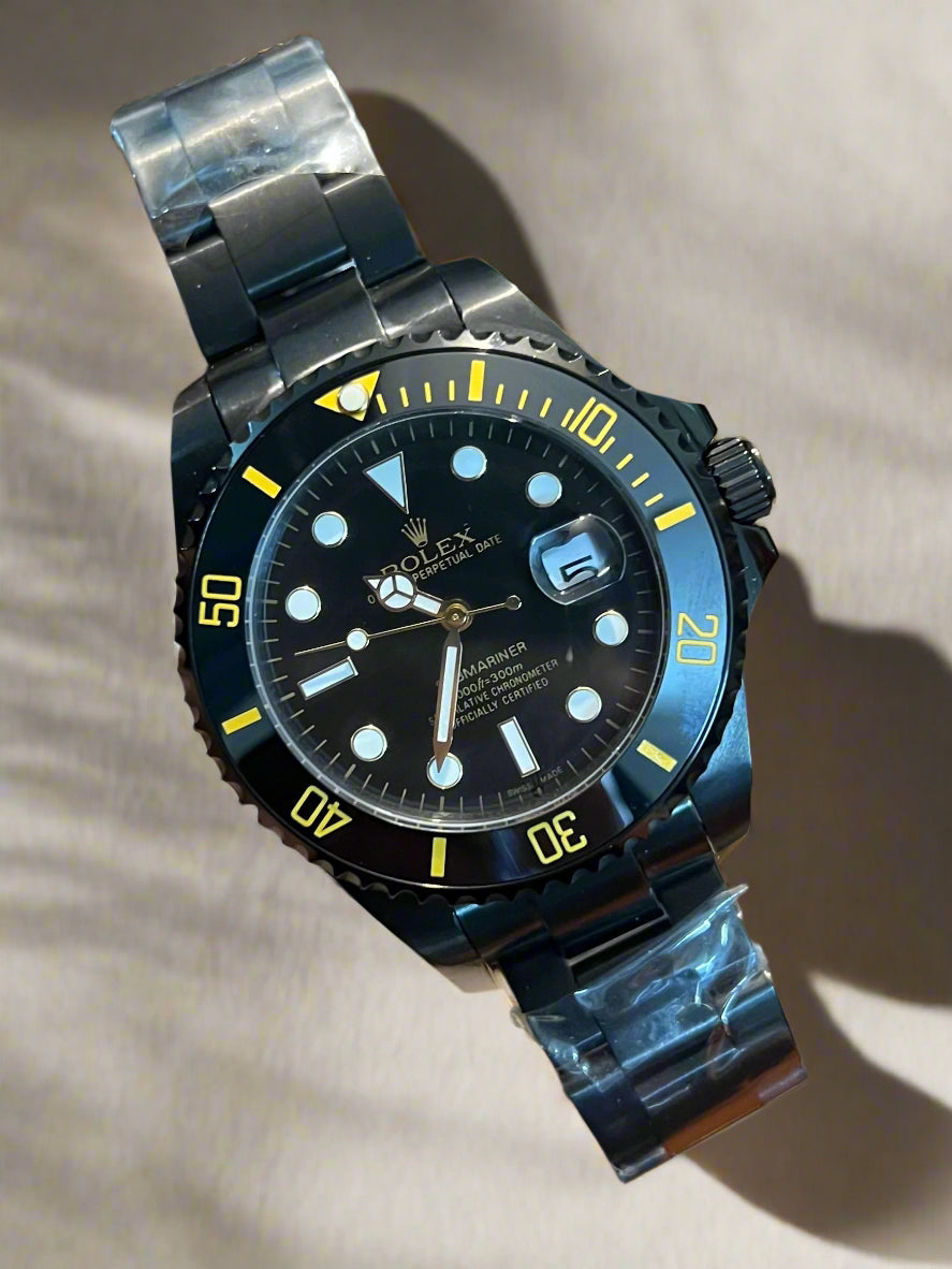Submariner Mate Black With Black Dial Automatic (Master Grade)