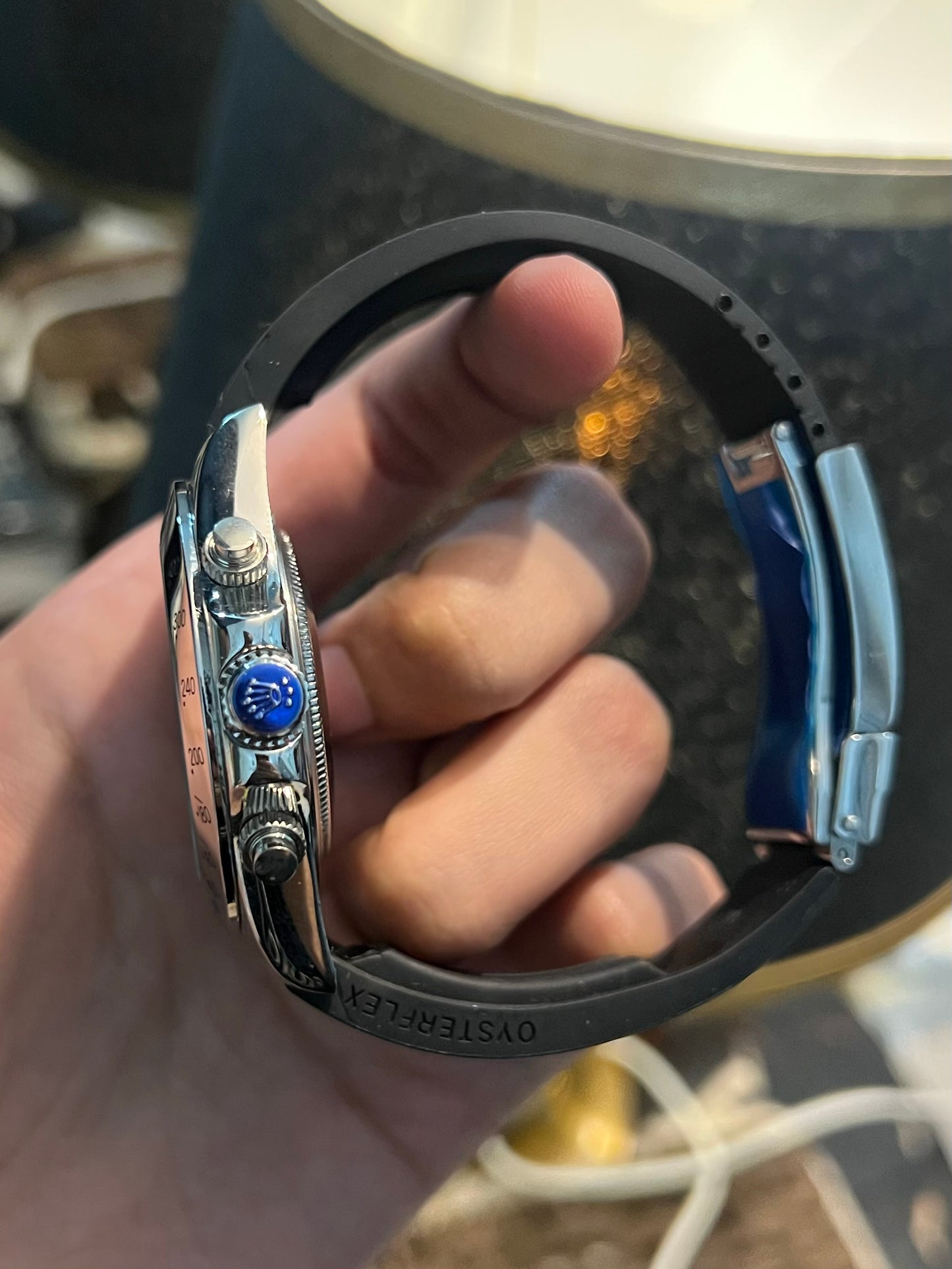 Daytona Automatic Silver with Black Dial (Italian Grade)