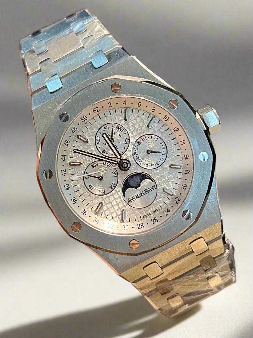 AP Silver Moonphase Automatic White Dial