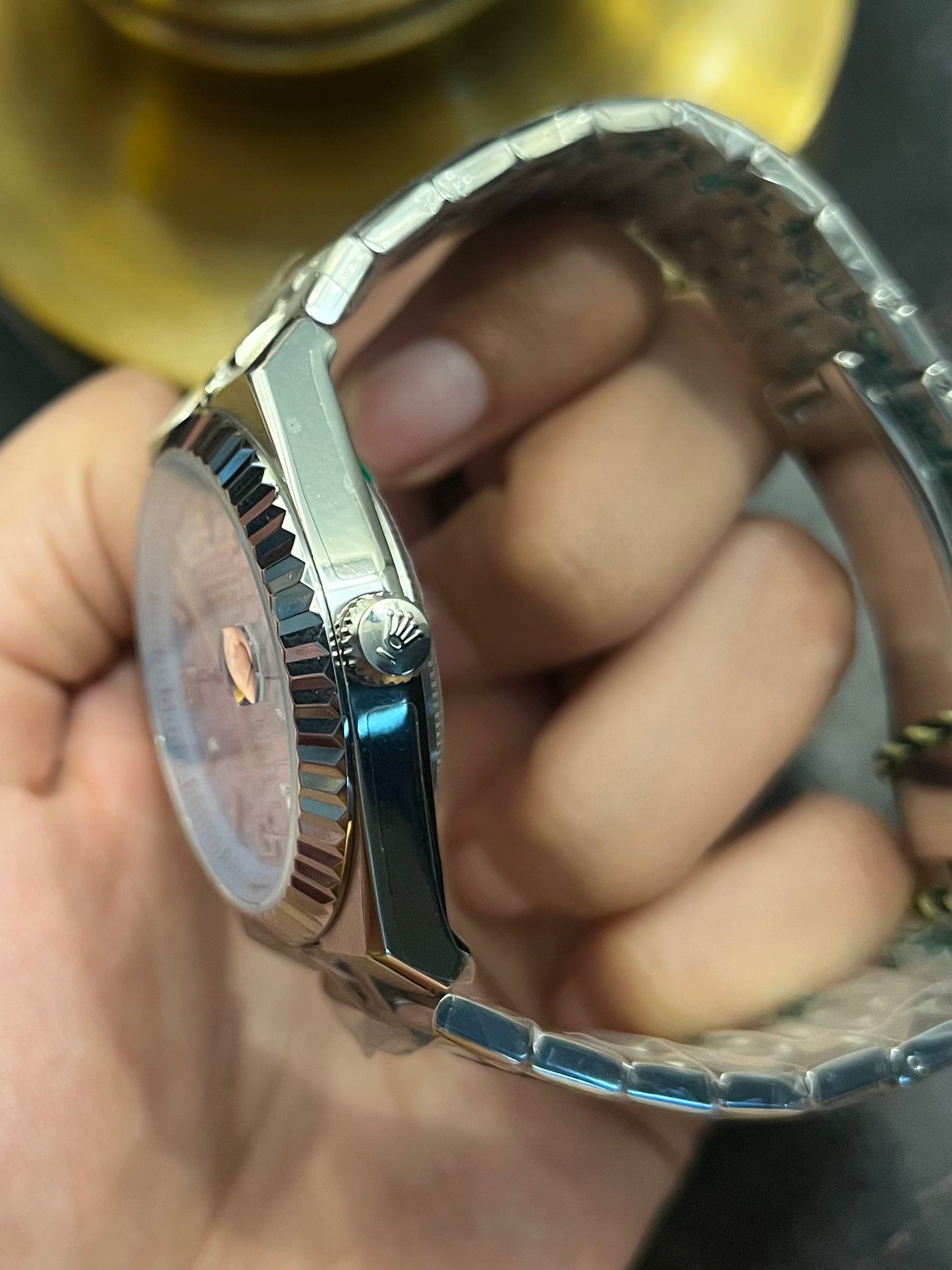 Silver Land Dweller Tiffany Dial Automatic