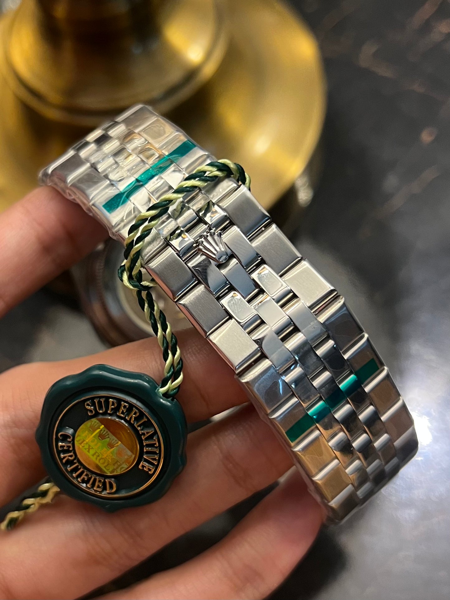 Silver Land Dweller Tiffany Dial Automatic