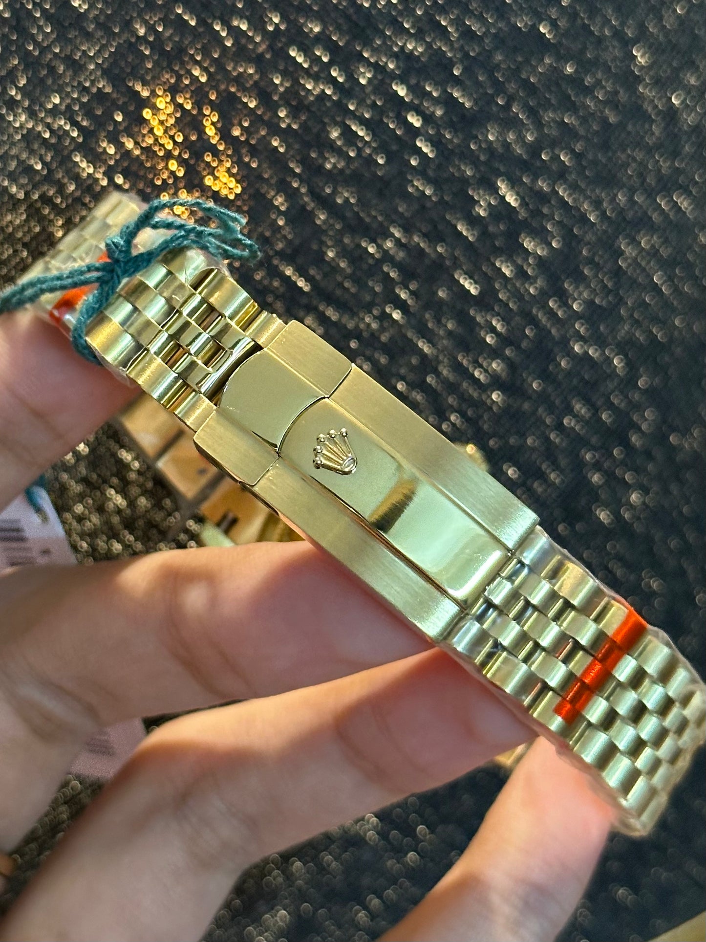 Ladies Golden With Black Dial Automatic