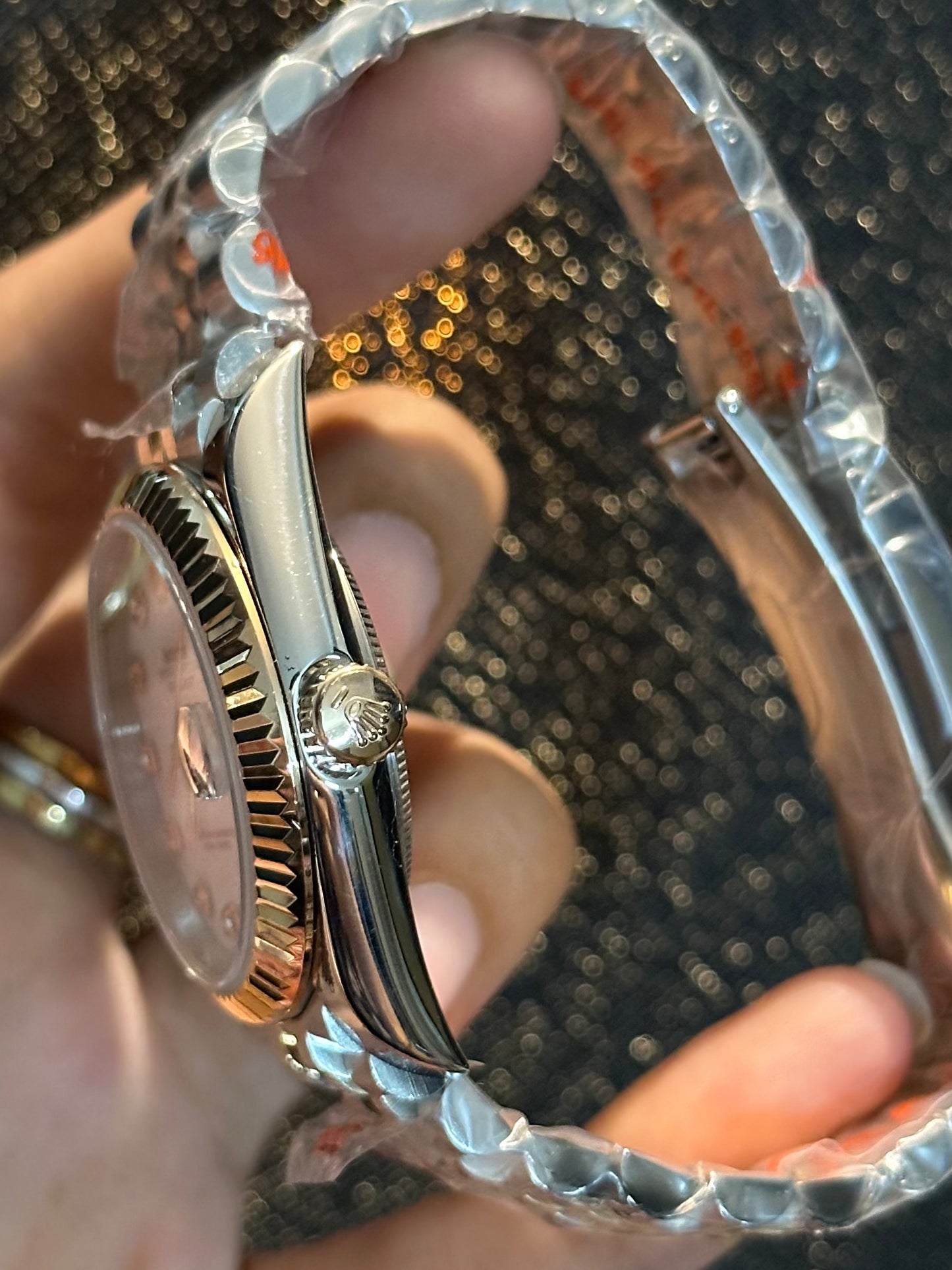 Ladies Two Tone With Marble Dial Automatic