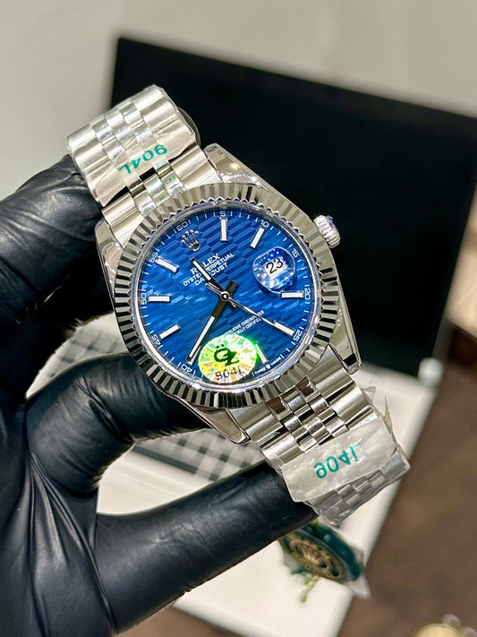 Silver With Blue Dial (Mini Super Clone)