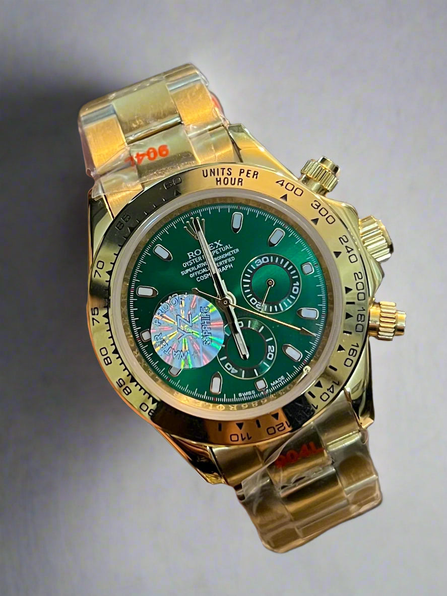 Daytona Automatic Green with Golden (Italian Grade)