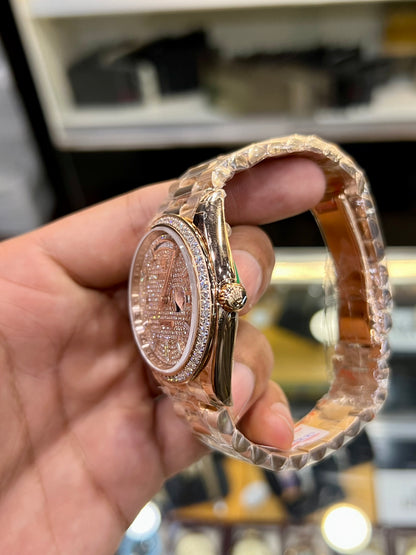 Stone Light Rose Gold Day Date