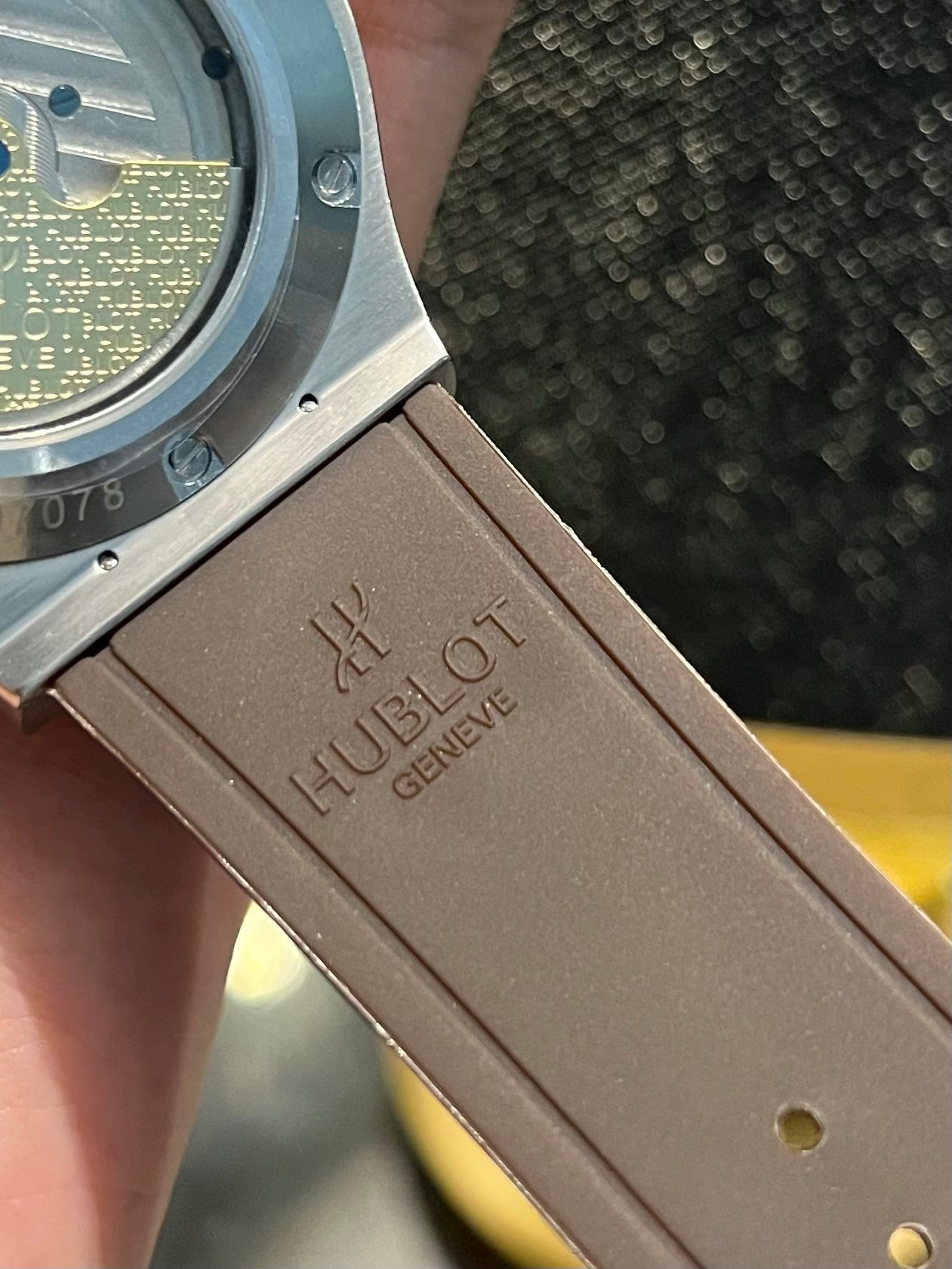 Brown Pendulum Automatic Silicone Strap