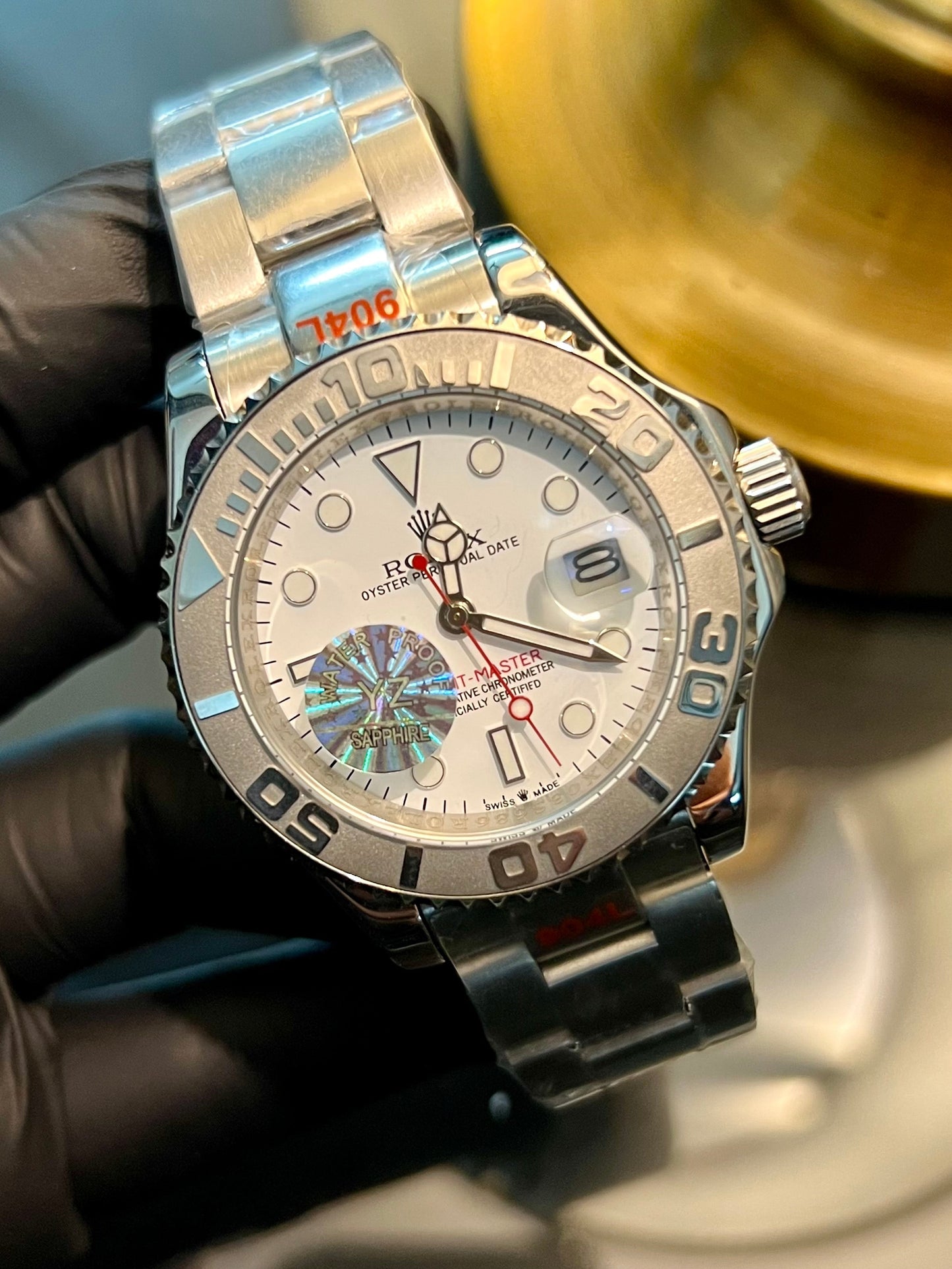 Silver Yatch-Master Automatic White Dial (Italian Grade)