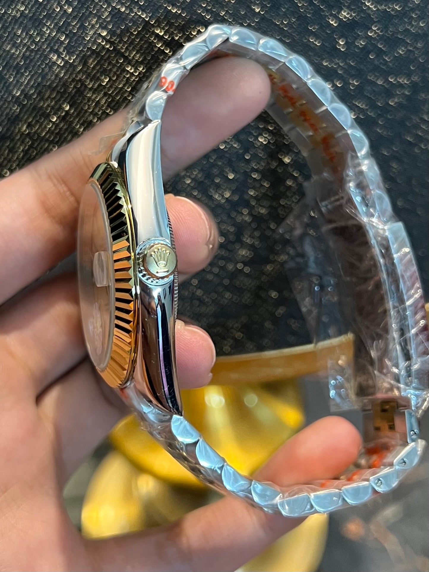 Two Tone Datejust Automatic Golden Dial (Master Grade)
