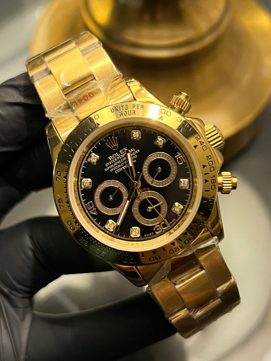 Daytona Automatic Black with Golden (Italian Grade)