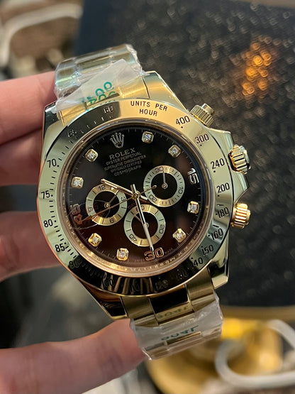 Daytona Automatic Black with Golden (Master Grade)