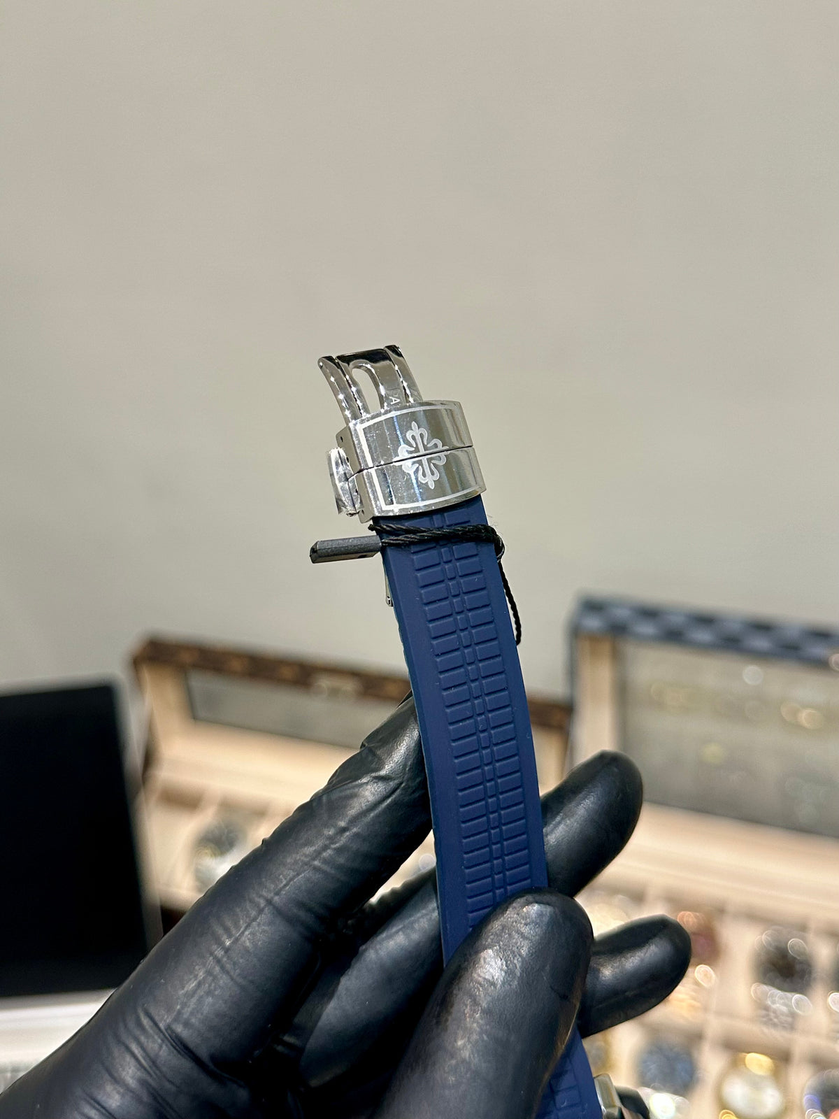 Blue Silicon Automatic Blue Dial