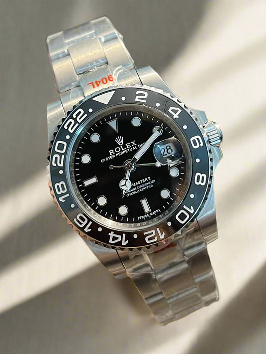 Silver GMT Black Dail Automatic (Italian Made)
