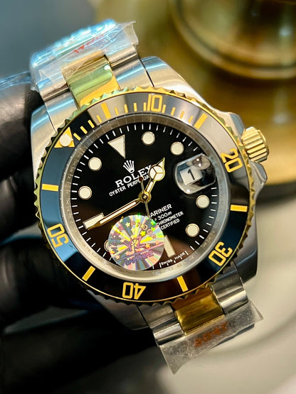 Two Tone Submariner Black Dial Automatic (Italian Grade)