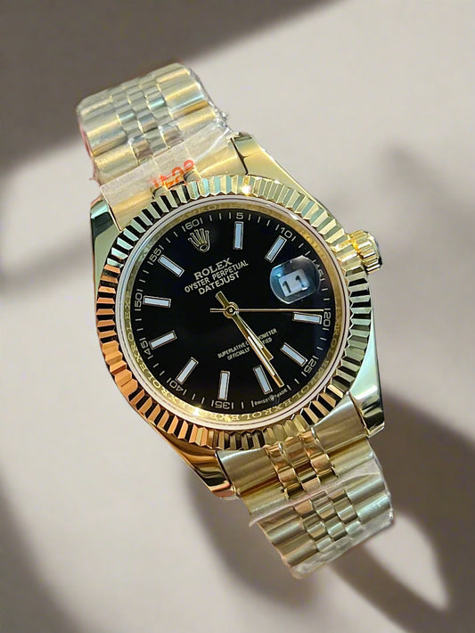 Golden Datejust Automatic Black Dial (Italian Grade)